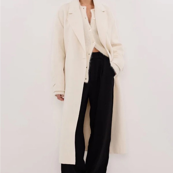 DISSH Jackets & Blazers - NWT DISSH Cream Long Wool Coat
